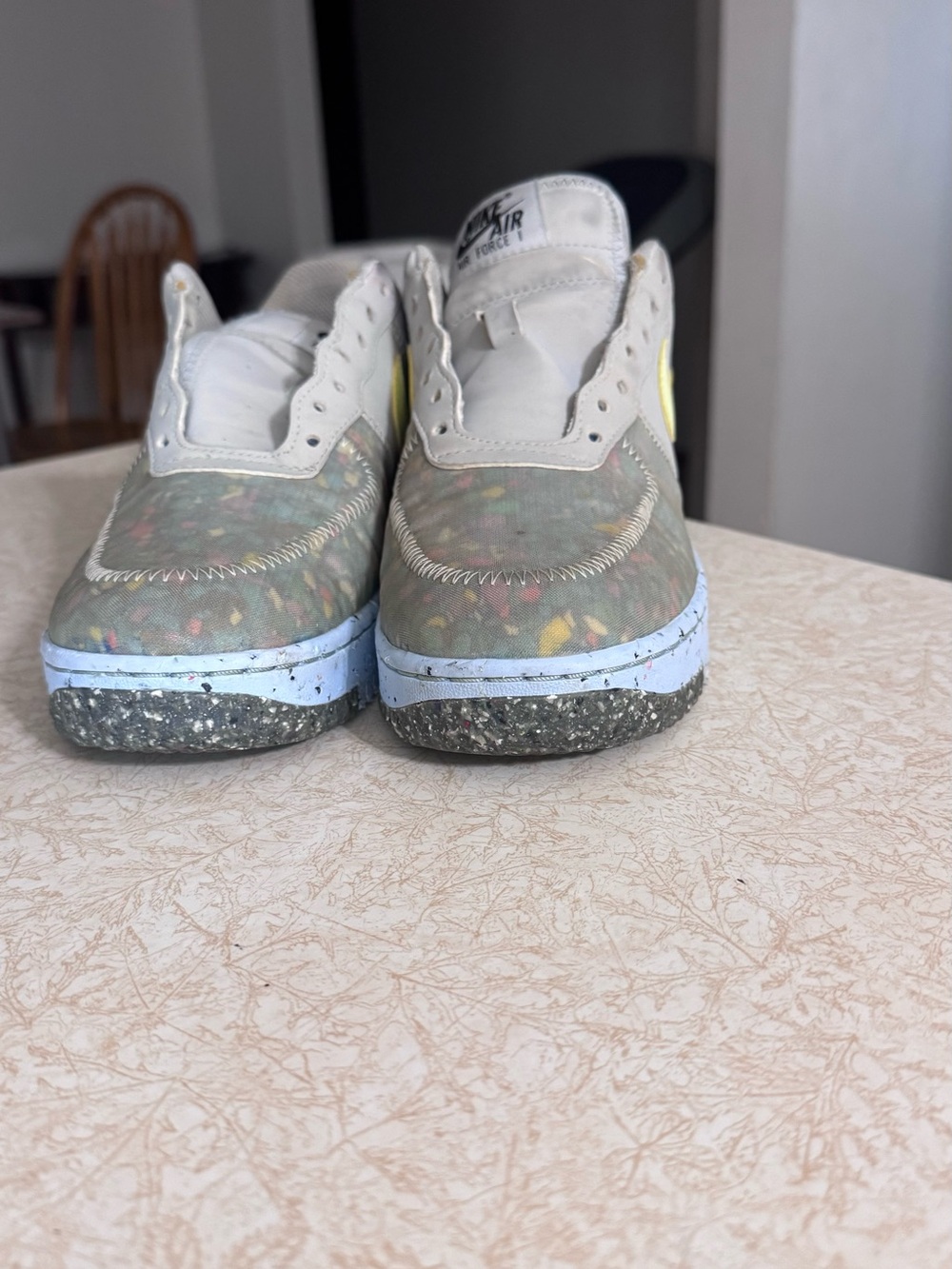 Nike Kids Light Blue & Speckled Multicolor Low-Top Sneakers